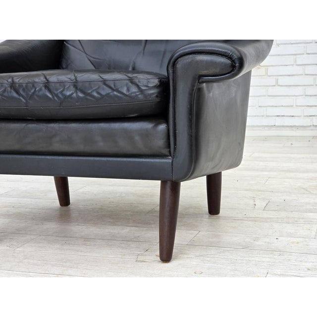 1960s Vintage Danish Highback Chair by Aage Christensen, 1960s For Sale - Image 5 of 18