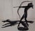 Mid-Century Modern Sculpture Diana on the Hunt in Black Lacquered Metal, 1960s For Sale - Image 3 of 5
