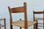 1970s Set of 3 Danish Modern Style Oak Bar Stools With Rush Seats | Mid-Century For Sale - Image 10 of 18