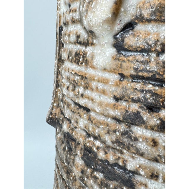 Brutalist Fat Lava Floor Vase by Jünger Keramik, Germany, 1970s For Sale - Image 12 of 18