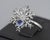 Tanzanite Snowflake Gold 14k Ring For Sale - Image 6 of 9