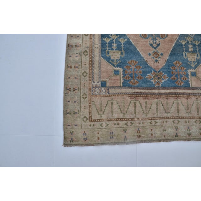 1960s Anatolian Wool Handmade Area Carpet For Sale - Image 9 of 9