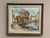 Mid-Century Modern B. Lundqvist, Riverside Village, 1960s, Oil on Canvas, Framed For Sale - Image 3 of 18