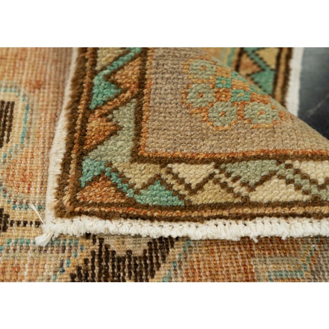Turkish Mini Rug Oriental Hand Knotted Vintage Rug 1'8" x 2'11" #21259 For Sale In Houston - Image 6 of 8