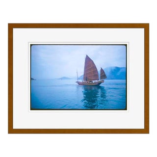 A Junk in Hong Kong Harbour 1959 by Toni Frissell Framed For Sale