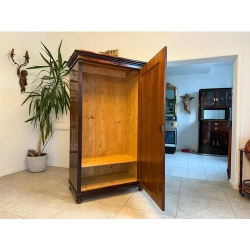 Restored Gründerzeit (late 19th-century) display cabinet/bookcase. Dimensions: Height x Width x Depth 183 x 105 x 62 cm....