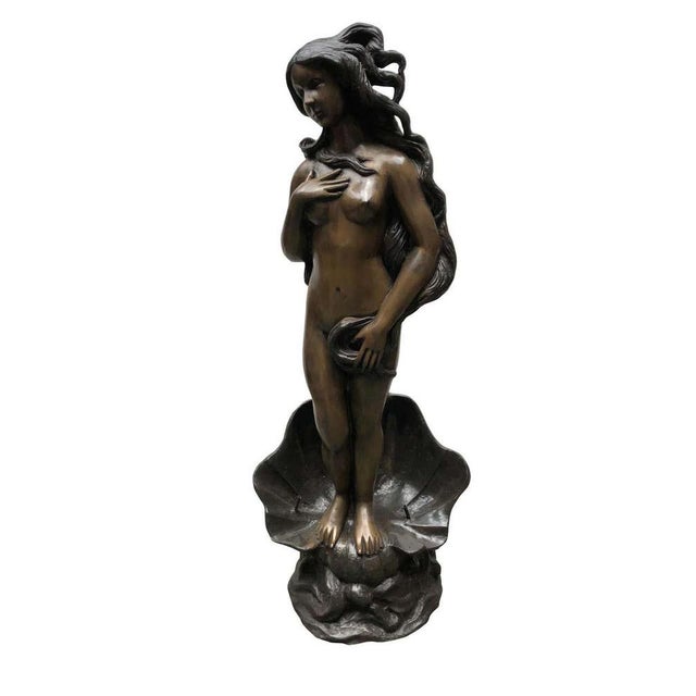 A gorgeous french rococo bronze fountain in the form of a nude female. Stands at just under four feet tall so good size....
