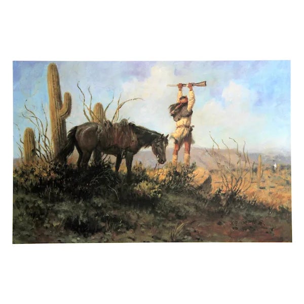 Joe Beeler, "The Signal," Lithograph For Sale