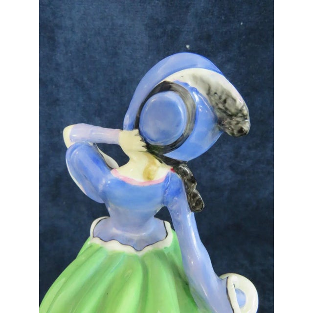 Green Royal Doulton Autumn Breezes HN1913 Pretty Ladies Collection Figurine For Sale - Image 8 of 11