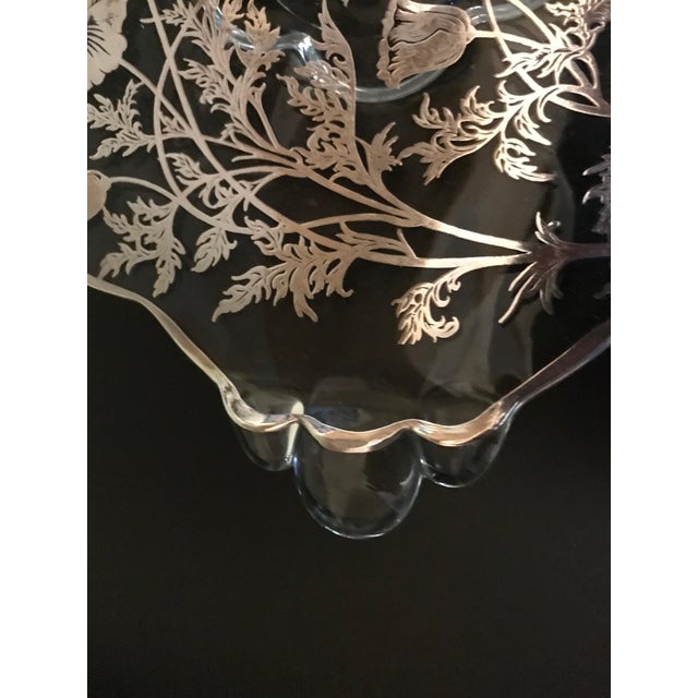 Contemporary Silver and Glass Anniversary Plate For Sale - Image 4 of 5