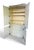 Contemporary Late 20th Century Contemporary White Painted Raffia-Clad Storage Cabinet Armoire With Adjustable Shelving & Hidden Drawers For Sale - Image 3 of 9