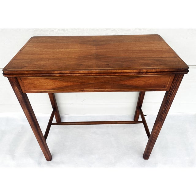Console Table with Inlay from Poznań Furniture Factory, 1950s For Sale - Image 11 of 15