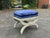 Country House Stool in Carved Frame For Sale - Image 5 of 12