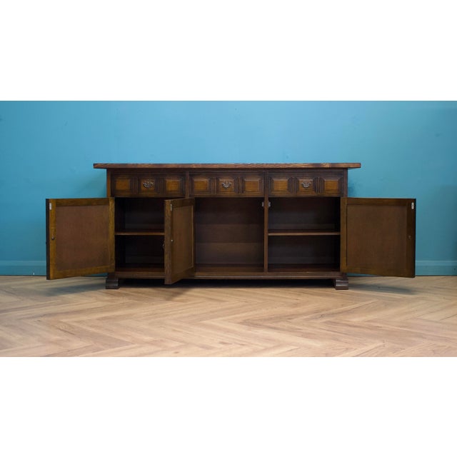 Vintage Dark Oak Toledo Sideboard from Younger, 1970s For Sale - Image 3 of 11