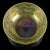 Gold Vintage Murano Seguso Vetri d'Arte Flavio Poli Gold Flecks Iridescent Italian Art Glass Wave Design Bowl For Sale - Image 8 of 12