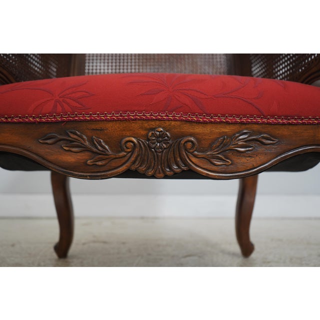 Pair French Style Double Cane Back Bergere Chairs For Sale - Image 15 of 18
