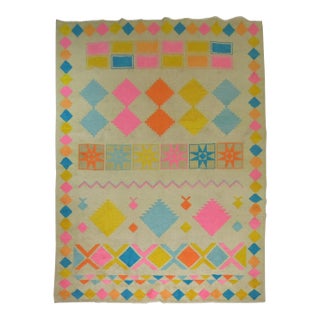 Eclectic Vintage Turkish Rug For Sale