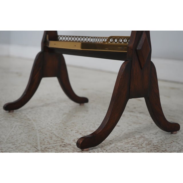 Theodore Alexander Theodore Alexander Mahogany 3-Tier Butler’s Side Table For Sale - Image 4 of 14