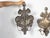 Silver Pair of 19th Century Italian Rococo Style Tin Candle Sconces with Feather Motifs For Sale - Image 8 of 9