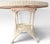 Wood Vintage Coastal White Wicker Round Dining Table With Inset Glass Top For Sale - Image 7 of 18