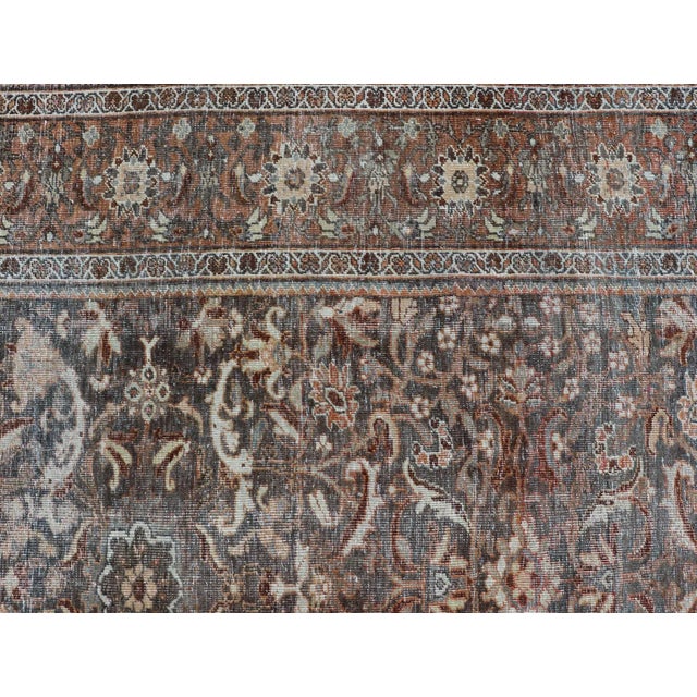 Antique Persian Sultanabad Rug With Detailed Allover Botanical Design8'11 X 12'7 For Sale - Image 14 of 18