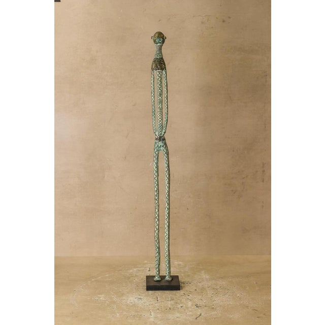 Benin Bronze Sculpture For Sale - Image 6 of 11