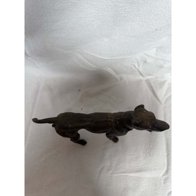 Bronze Cast Iron Male Patina Great Dane For Sale - Image 8 of 8