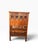 Chinese Vintage Chinese Carved Wood Food Cabinet With Figural Panels & Geometric Latticework For Sale - Image 3 of 14