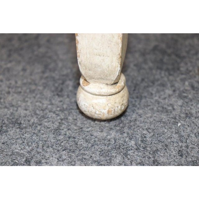 Rare Set of 6 Directoire Dining Chairs With Elaborate Carved Backs For Sale - Image 10 of 17