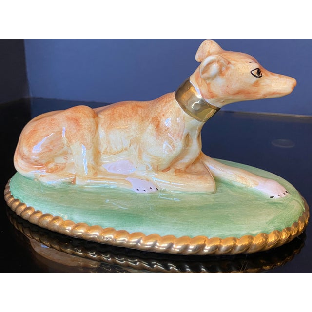 Chelsea House Ceramic Whippet Dog Figurines a Pair Chairish