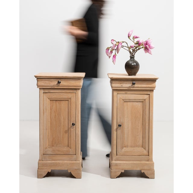 19th Century Pair Of Oak Louis Philippe Side Tables For Sale - Image 12 of 14