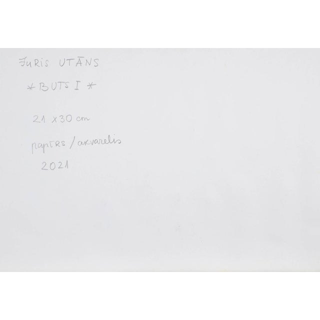 Juris Utans, Buts I, 2021, Watercolor and Paper, in Very Good conditions. Designed from 2000 I have official proof of...