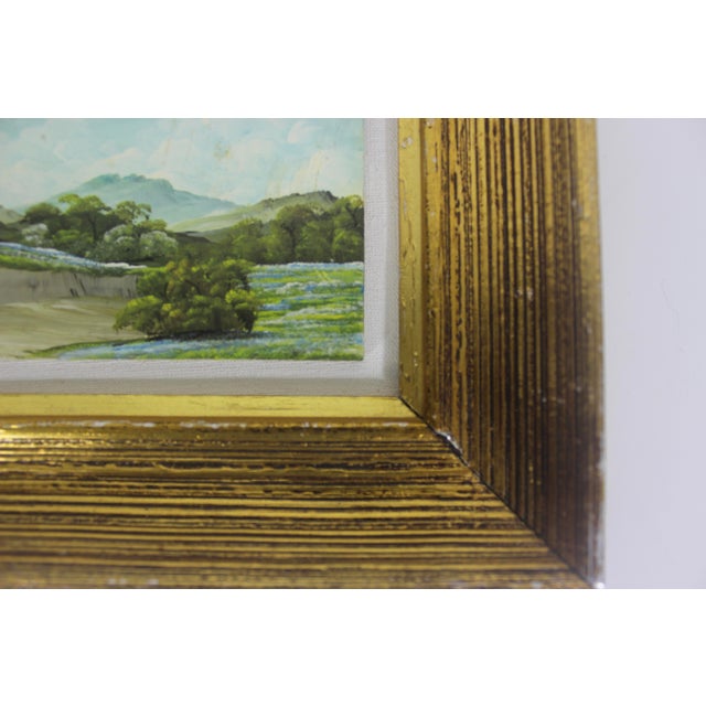 1980s Vintage Framed Landscape Painting For Sale - Image 5 of 9