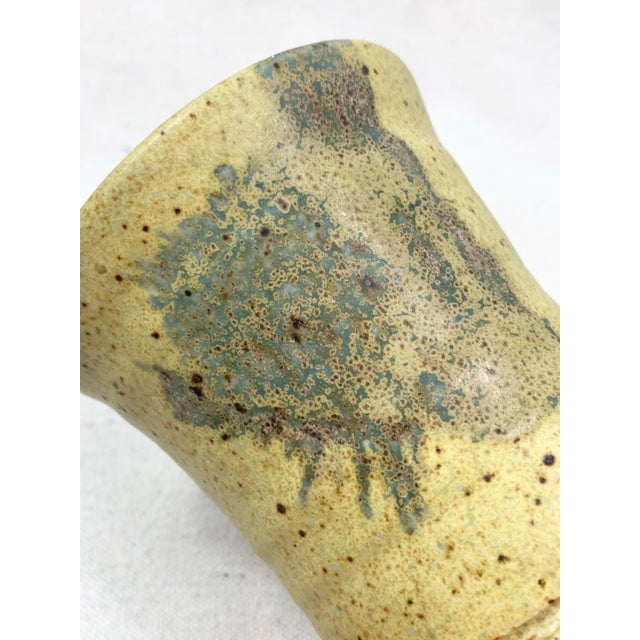 Vintage Handmade Pottery Vase For Sale In New Orleans - Image 6 of 12