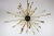Italian Minimalist Sputnik Chandelier in Black, Gold & Murano Glass in the Style of Stilnovo, 1950s For Sale - Image 13 of 13