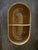 Mid-Century Modern McCoy divided ceramic oval dish in a camel brown color. Unique design that would make a lovely table...