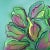 A captivating work presents a fresh take on the classic still life, showcasing a vibrant bouquet of parrot tulips against...