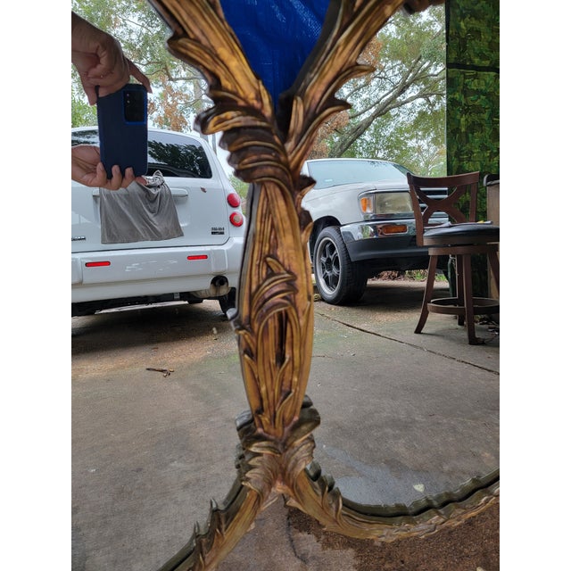 Mid 20th Century French Rococo Style Double Oval Frame Mirror For Sale - Image 12 of 12