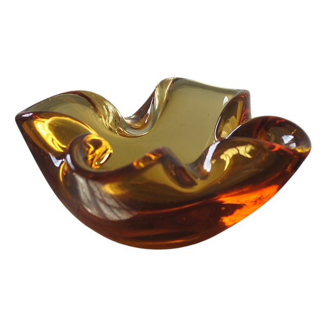 Vintage Italian Glass Bowl, 1970s For Sale