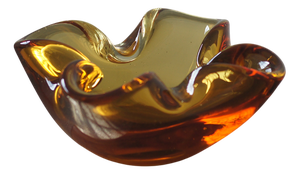 Vintage Italian Glass Bowl, 1970s