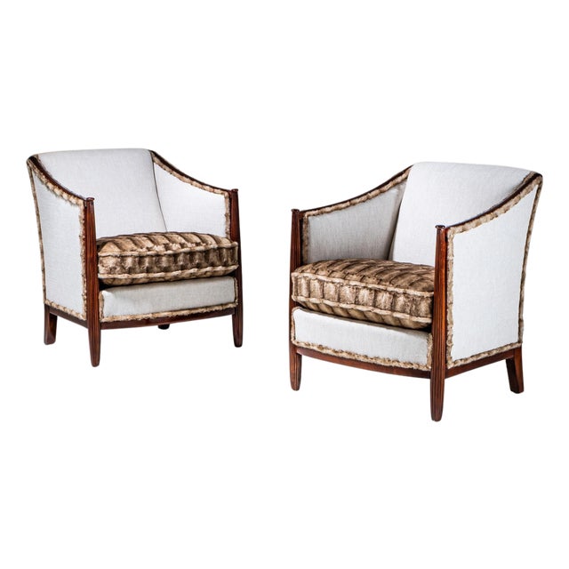 Pair of Art Deco Armchairs, France, circa 1920 For Sale