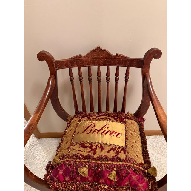 19th Century Regency Klismos-Style Mahogany Armchair For Sale - Image 6 of 10