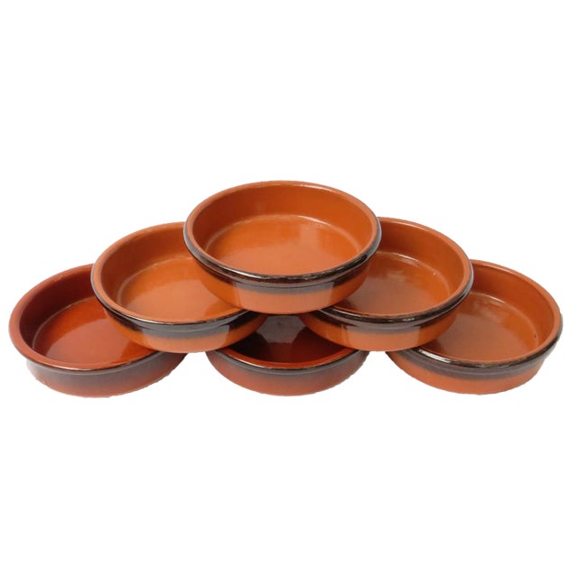 French Terracotta Ramekins, Set of 6 For Sale