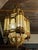 1920s Monumental Arab-Moorish Hanging Lantern in Pierced Metal with Translucent Panels, 1920s For Sale - Image 5 of 5