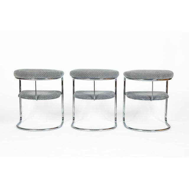 Set of 6 Mid-Century Modern Ss33 Chrome Dining Chairs by Anton Lorenz for Thonet, 1970s For Sale - Image 10 of 18