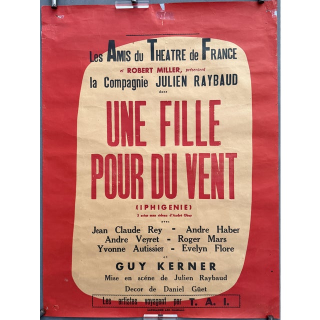 A Girl for the Wind Poster from Julien Raybaud, 1956 For Sale - Image 9 of 9