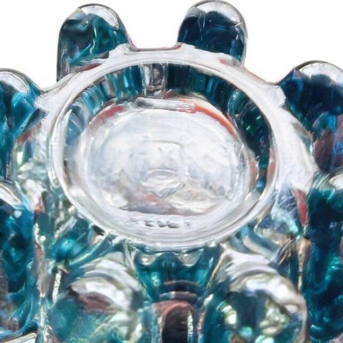 Vintage Tealight Holders in Blue and Amber Glass from Reims, 1960s, Set of 3 For Sale - Image 5 of 6