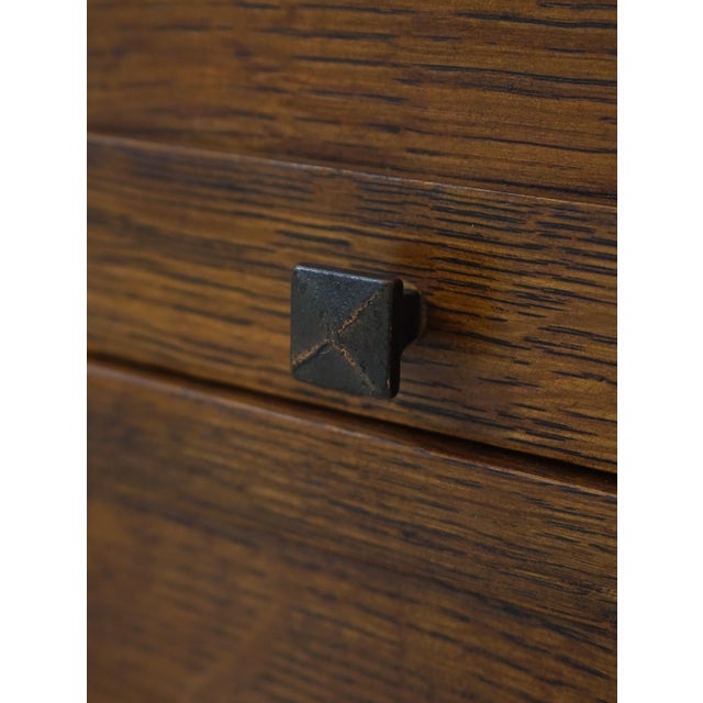 Wood Stickley Mission Oak 3 Tier Barrister Bookcase For Sale - Image 7 of 16