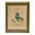 Vintage Framed Chinese Horseman and Falcon Painting on Silk Matting Wall Art For Sale