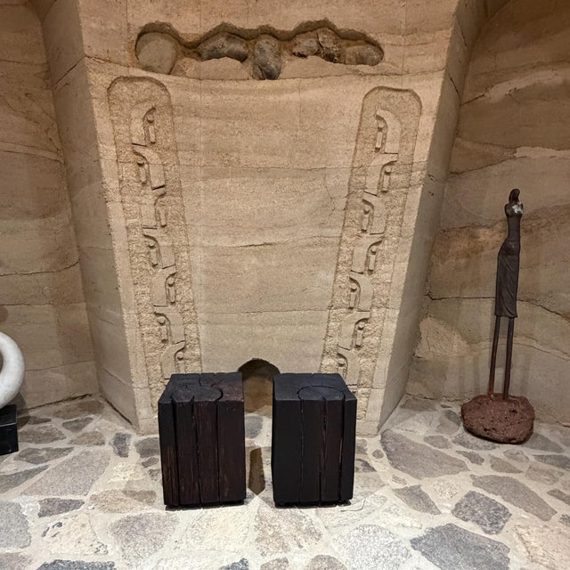 Farmhouse Pair of Primitive Wood Benches Vdg26 Takisugi For Sale - Image 3 of 7